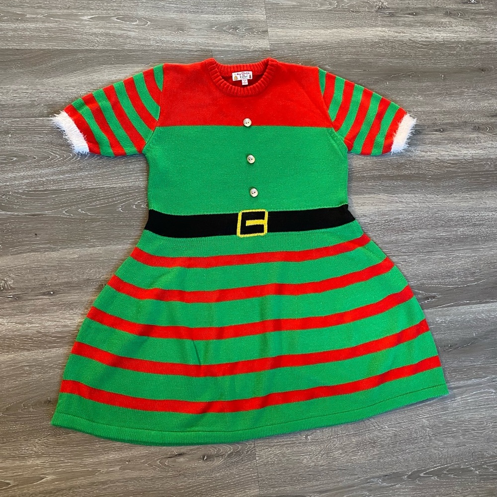 Women’s Merry Christmas By Poof Sweater Dress Size Large